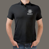 React logo Polo T-Shirt For Men