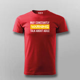 May Constantly Warning Talk About Agile T-shirt For Men