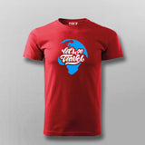 Lets Go Travel The World T-shirt For Men India