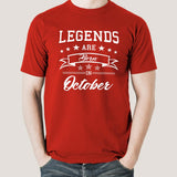 Legends are born in October Men's T-shirt