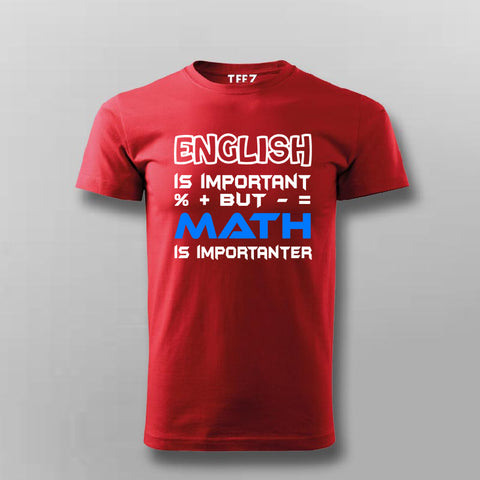 Buy This English Is Important Summer Offer T-Shirt For Men (July) Only For Prepaid