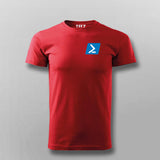 Powershell Chest Logo T-shirt For Men Online IndiaPowershell framework programming IT chest logo t shirt for Men Online India