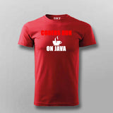 Coders Run On Java T-Shirt For Men