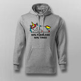 50% Flawless 50% Tired Unicorn T-shirt For Men