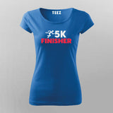 5K Runner Cotton Marathoner  T-shirts  For Women