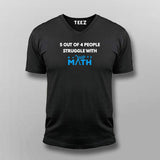 Funny Math V Neck T-Shirt For Men Online India