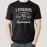 Legends are born in September Men's T-shirt