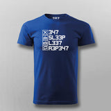 Eat Sleep Leet Repeat  T-Shirt For Men