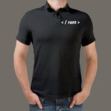 RANT Programming Polo T-Shirt For Men
