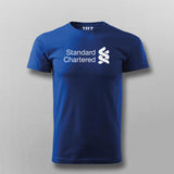 SCB - Standard Chartered Bank Logo  T-shirt For Men