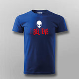 I Believe in Alien Funny T-shirt For Men Online India