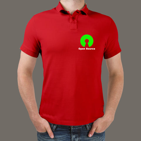Open Source Polo T-Shirt For Men