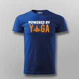Powered By Yoga Funny Yoga T-shirt For Men