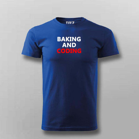 Baking and coding t-shirt for men online