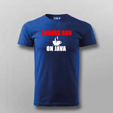 Coders Run On Java T-Shirt For Men