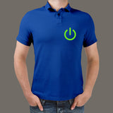 Power Button Polo T-Shirt For Men