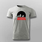 Hakuna Matata Funny Cartoon T-shirt For Men