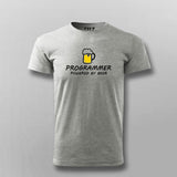Beer Programmer Funny T- Shirt For Men