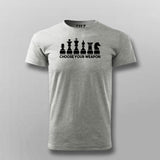 Choose Your Weapon: Chess Master Strategy Tee