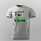 Sleep Eat ChatGPT Repeat T-shirt For Men