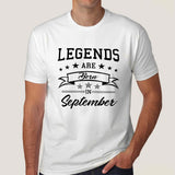 Legends are born in September Men's T-shirt online