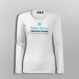 React Native Framework Developer Women’s Profession T-Shirt