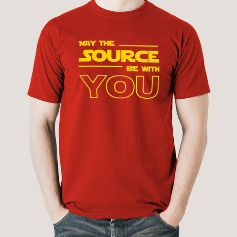 May The Source Be With You! Linux/Starwars Men's T-shirt