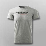 Chuck Norries Writes Code Funny Programming Joke T-shirt For Men