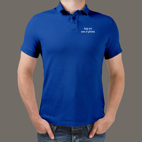 Bugs Are Sons Of Glitches polo T-Shirt For Men Online India