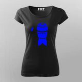 Simple Illustration of a nuclear bomb T-Shirt For Women India