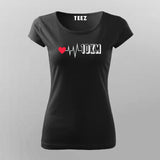 10Km Heartbeat Cool Marathoner T-shirts  For Women