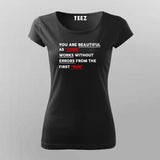 You Are Beautiful As Code Works Without Errors From The First Run T-shirt For Women Online
