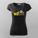 I Am Nikon  T-Shirt For Women Online India