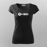 Music Favorite Song Code Personalised T-Shirt For Women