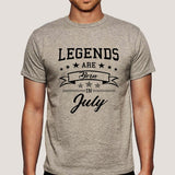 Legends are born in July Men's T-shirt india