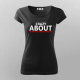 Crazy About Computer Programming T-Shirt For Women Online India