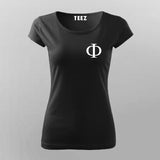 EF Cyrillic Logo Alphabet  T-shirt For Women