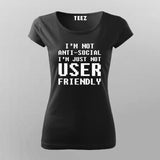 Proudly Anti-Social Geek Chic Tee