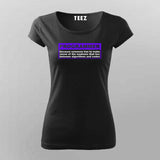 programmer T-Shirt For Women