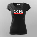 Code A Little Test A Lot ! T-Shirt For Women