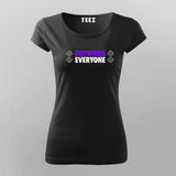 Outwork Everyone Motivational Gym T-Shirt For Women Online India