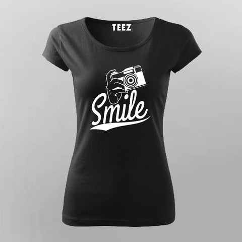 Smile Camera T-Shirt For Women Online India