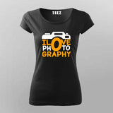 I love photography  T-Shirt For Women