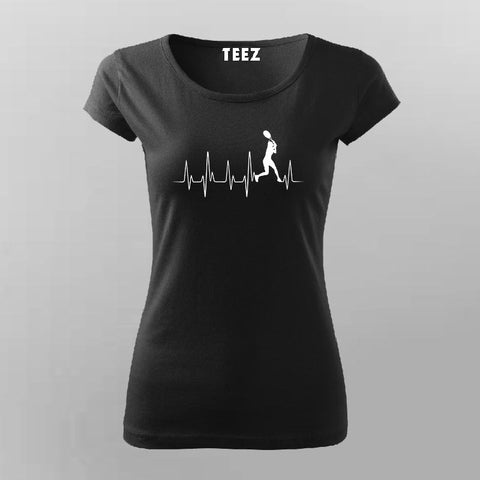 Tennis Heartbeat T-Shirt For Women