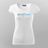 Only Gains Workout Gym T-shirt for Women.