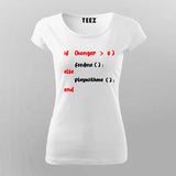 Monolata If Hungry Feed me Programming T-Shirt For Women India