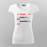 Monolata If Hungry Feed me Programming T-Shirt For Women India