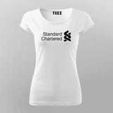 SC Standard Chartered Bank Logo T-shirt For Women India