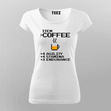 Item Coffee Agility Stamina Endurance  T-Shirt For Women India