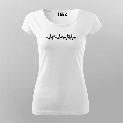 Architect Heartbeat T-Shirt For Women Online 